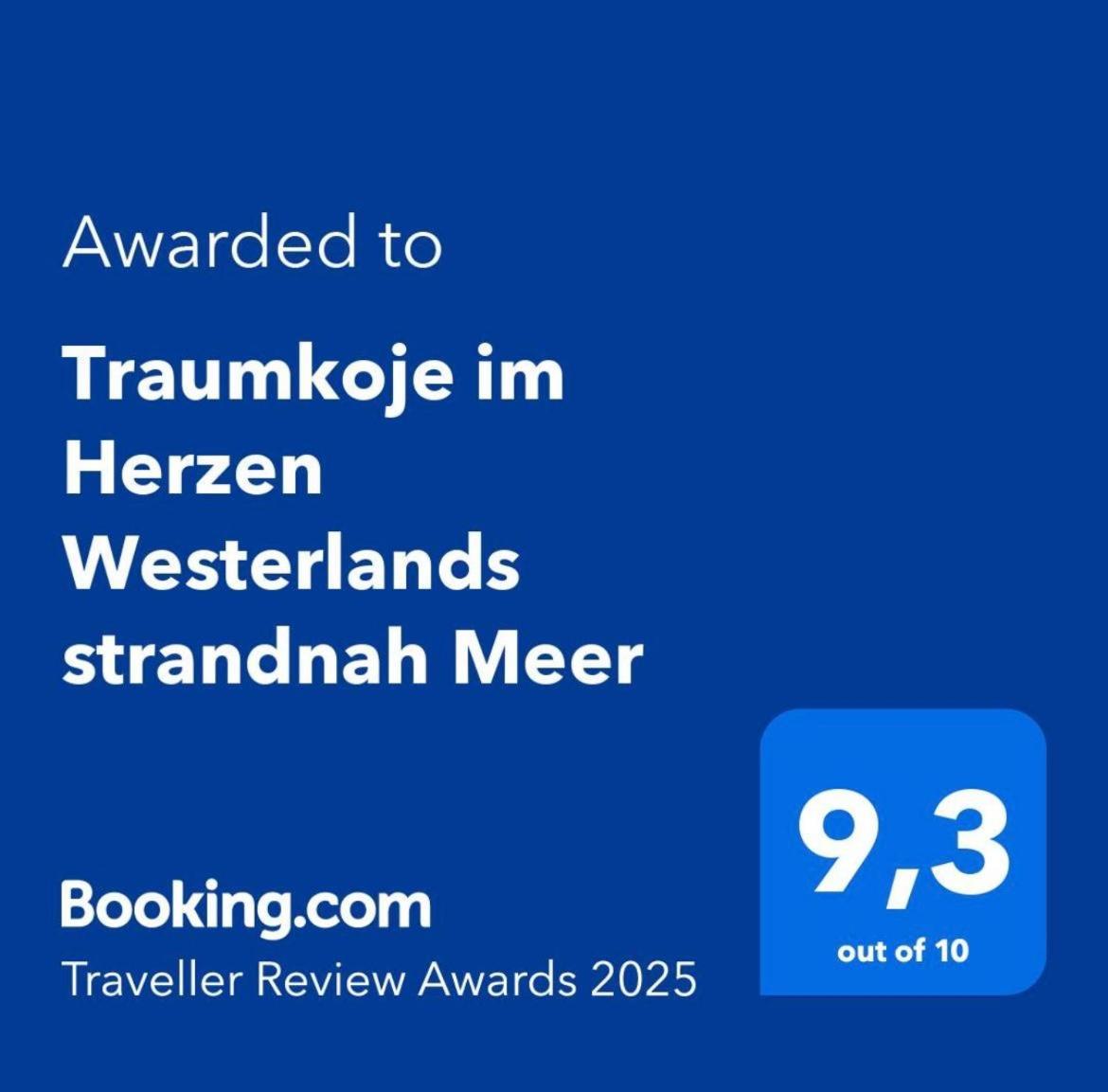 Traumkoje Im Herzen Westerlands Strandnah Meer Exteriör bild